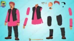 2D Moral Story Creator Pack – 20+ Fully Rigged Animated Characters + 25 PNG Backgrounds - Image 20