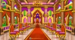 Royal Rajshabha Interior Cartoon Background PSD | Raj Mahal ka Andruni Darbar