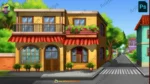 30 Background Bundle PSD – Royal Palace, Village, Hospital, School, Forest & Modern Interiors - Image 58