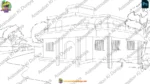 Indian Village Big House Cartoon Background(PSD & PNG) - Image 3